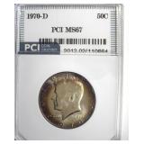 1970-D Kennedy MS67 LISTS $6500