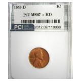 1953-D Cent MS67+ RD LISTS $6750