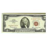 1963 2 Crisp Ch UNC Red Seal