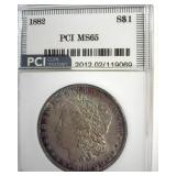 1882 Morgan MS65 LISTS $400