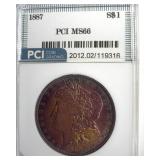 1887 Morgan MS66 LISTS $425
