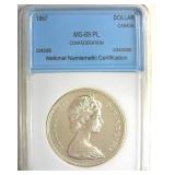 1967 Dollar NNC MS69 PL Canada