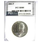 1985-P Kennedy PCI MS68 UNIQUE TONING