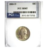 1955-D Quarter MS67 LISTS $11500