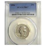 1956 Quarter PCGS PR67