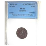 253-268 AD Gallienus MS63 Ancient Rome
