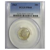 1963 Dime PCGS PR68