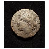 220BC Tanit Head-Horse Looking Back VF+ Carthage