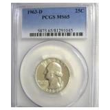 1963-D Quarter PCGS MS65