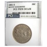 1991-S 50c Mount Rushmore PCI PR70 DCAM