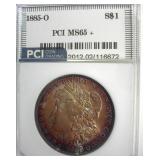 1885-O Morgan PCI MS65+ Exquisite Color