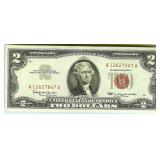 1963 2 Crisp Ch UNC Red Seal