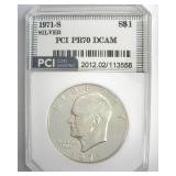 1971-S Silver Ike PR70 DCAM LISTS $475