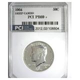1964 Kennedy PR69+ DCAM LISTS $2700 IN 69DC