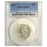 1961 Quarter PCGS PR67