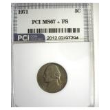 1971 Nickel MS67+ FS LISTS $5500
