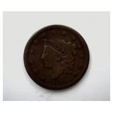 1838 Cent VG+ W/ Major Rev Cud