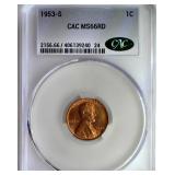 1953-S Cent CAC MS66 RD