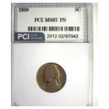 1958 Nickel MS67 FS LISTS $11000 IN 66+ FS
