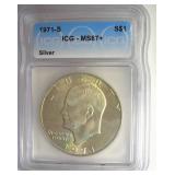 1971-S Silver Ike ICG MS67+ LISTS $3150