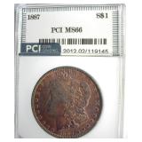 1887 Morgan MS66 LISTS $425