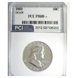 1962 Franklin PR69+ DCAM LISTS $3850 IN 69 DC
