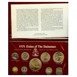 1974 1c-$5 UNC Bahamas