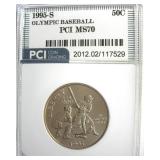 1995-S 50c Olympic Baseball PCI MS70