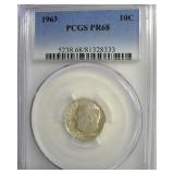 1963 Dime PCGS PR68