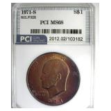 1971-S Silver Ike MS68 LISTS $6500