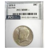 1976-S Silver Kennedy MS68+ LISTS $1300