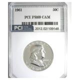 1961 Franklin PR69 Cameo LISTS $2250