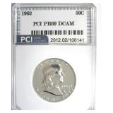 1962 Franklin PR69 DCAM LISTS $3850