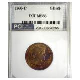 1980-P Susan B Anthony MS68 LISTS $2200