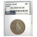 1995-S 50c Civil War PR70 DCAM LISTS $180