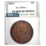 1890-S Morgan MS64+ LISTS $525
