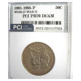 1991-95-P 50c World War II PCI PR70 DCAM