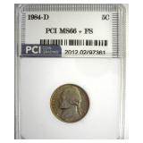 1984-D Nickel MS66+ FS LISTS $1050