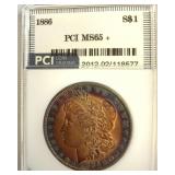 1886 Morgan PCI MS65+ Beautiful Color