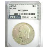 1972-S Silver Ike MS69 LISTS $3400