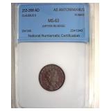 253-268 AD Claudius II MS63 Ancient Rome