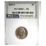 1949-D Nickel MS67+ FS LISTS $7000
