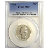 1960 Quarter PCGS PR67