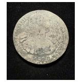 1800 8 Reales Silver Crown China Chopmarks