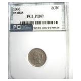 1886 3c Nickel PR67 Cameo LISTS $1450