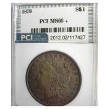 1879 Morgan MS66+ LISTS $6500