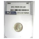 1964 Dime PR70 DCAM LISTS $5250