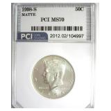 1998-S SMS Silver Kennedy PCI MS70 Matte