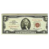 1963 2 Crisp Ch UNC Red Seal