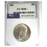 1967 Kennedy MS66+ LISTS $475
